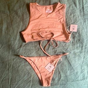 Toast Bikini - 2 piece - color “patina” brown NWT